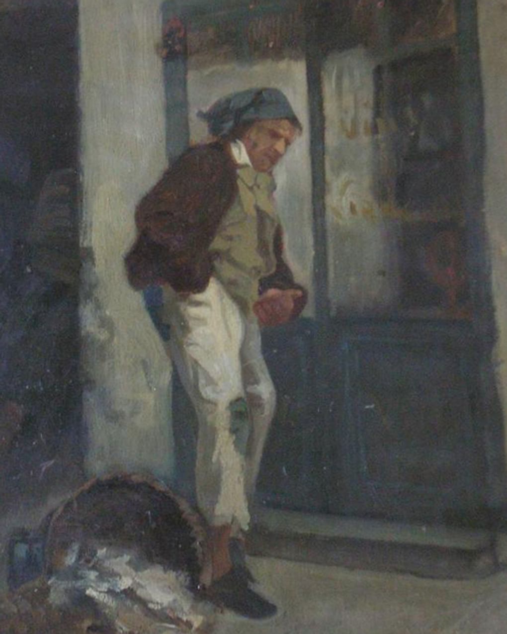 Валерий Якоби. Тряпичник у кабака (фрагмент). 1865. Музейный комплекс им. И.Я. Словцова, Тюмень