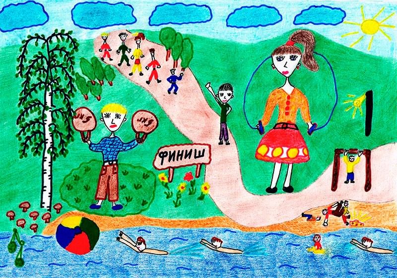 Картинка для детей путешествие в страну здоровья