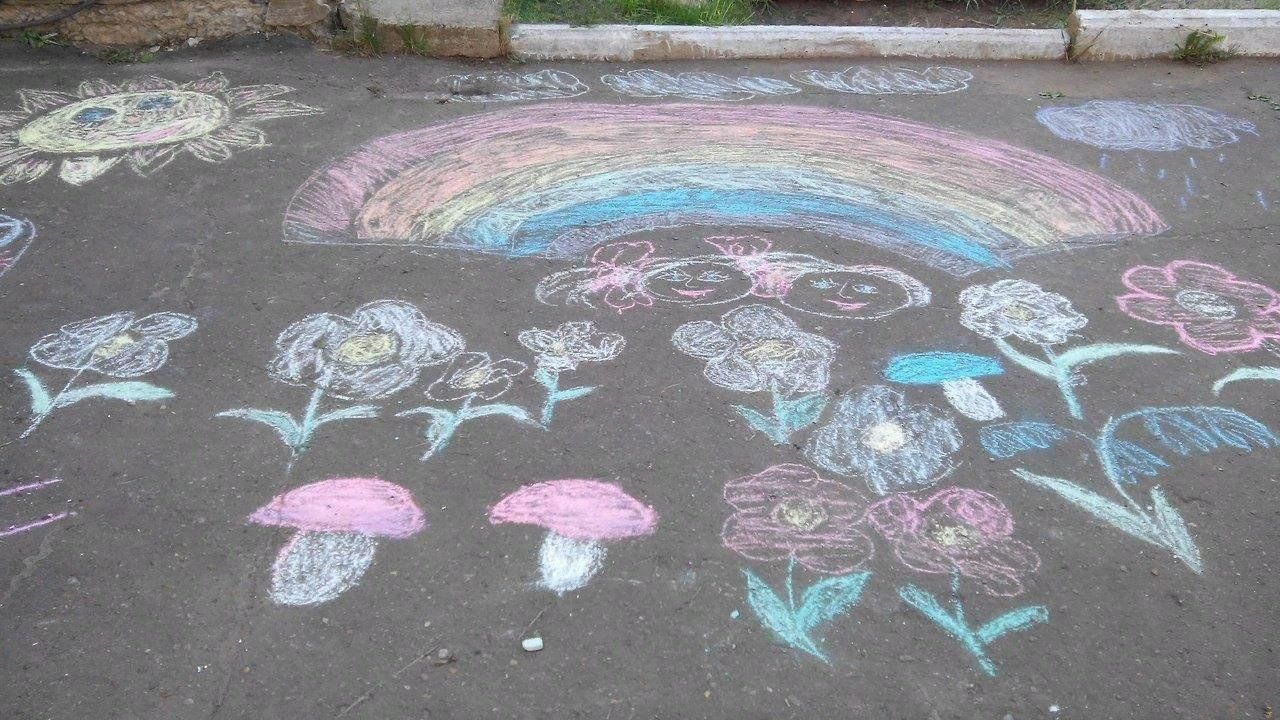 Картинки мелом лето