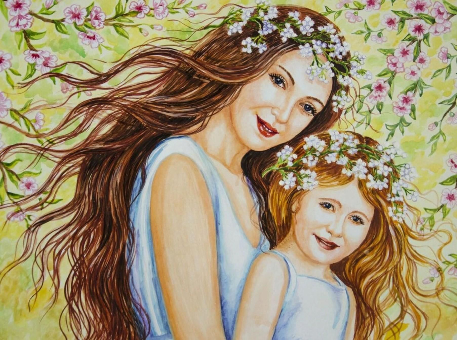 Моя дочь всегда была. Claudia Tremblay картины мать. Клаудия Трембле картины материнство. Claudia Tremblay картины мать и дитя. Картина ко Дню матери.