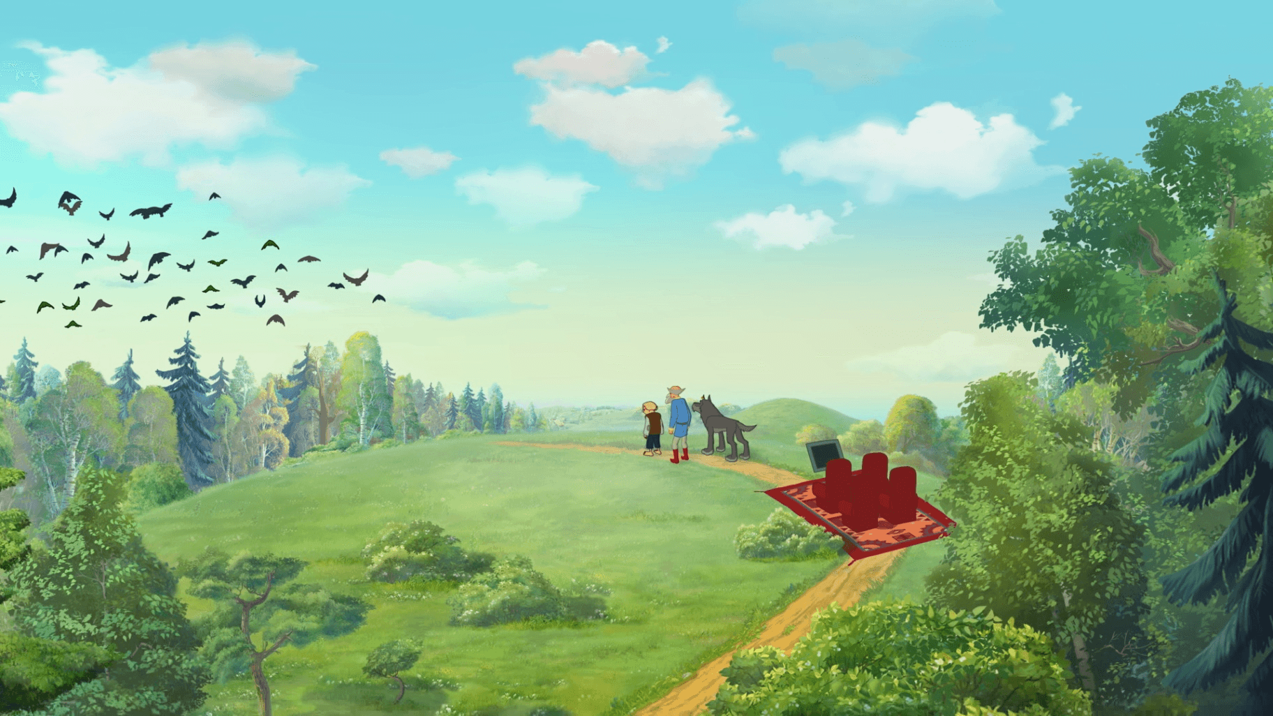 Пейзажи из мультфильма три богатыря