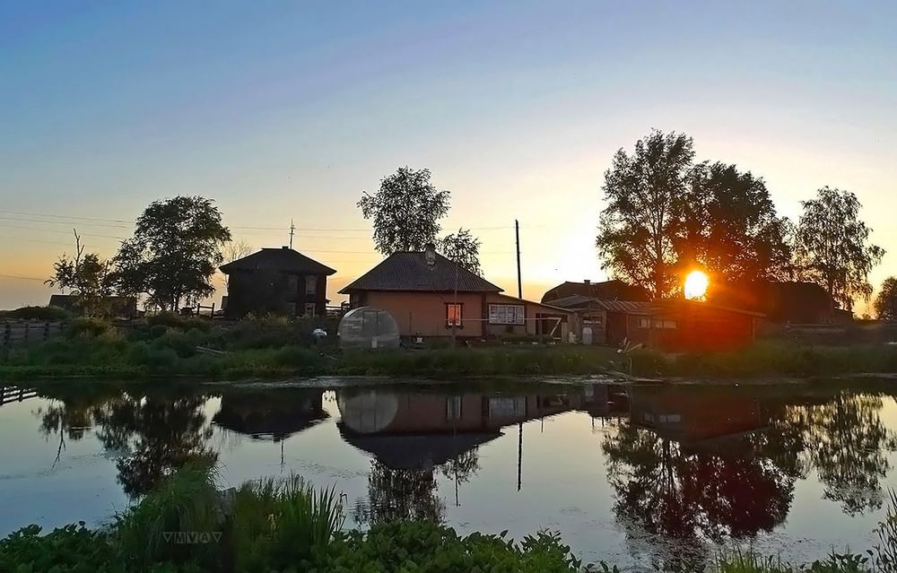 Про село. Село Будутино Псковской области. В селе. Вечер в селе. Вечер в русской деревне.