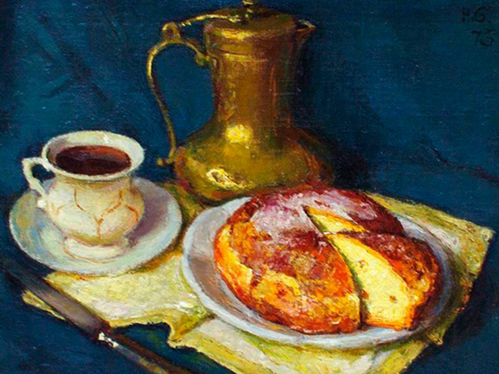 Николай Барсамов. Кофе и кекс (фрагмент). 1975. Симферопольский художественный музей, Симферополь