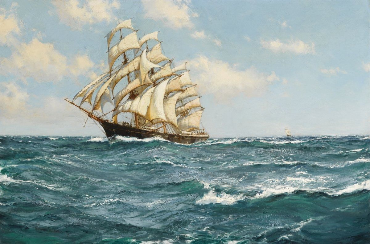 Художник Montague Dawson морской пейзаж