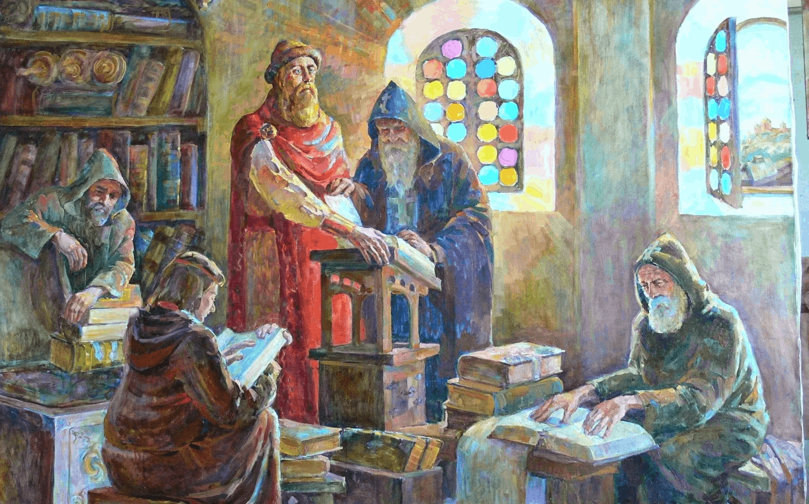 Как учили грамоте на руси картинки