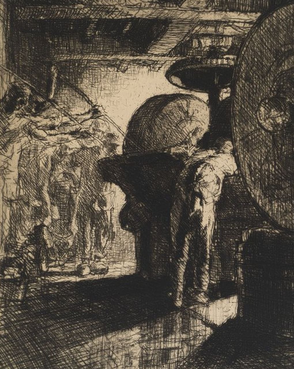 Фрэнк Брэнгвин. Бумажная мельница. 1900–1920. Государственный музей изобразительных искусств имени А.С. Пушкина, Москва