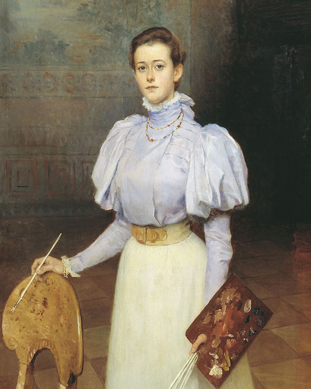 Николай Богданов-Бельский. Портрет М.С. Шереметевой (фрагмент). 1898. Национальный художественный музей Республики Беларусь, Минск, Республика Беларусь
