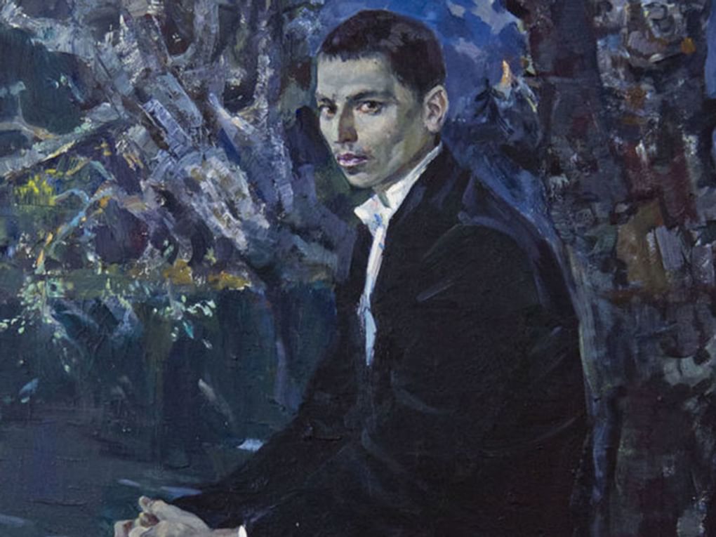 Виктор Куделькин. Габдулла Тукай в Кырлае. 1979. Литературный музей Габдуллы Тукая, Казань, Республика Татарстан