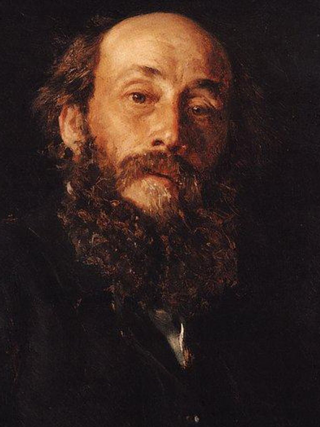 Илья Репин. Портрет Николая Ге (фрагмент). 1880. Государственная Третьяковская галерея, Москва