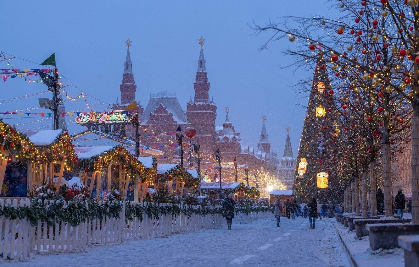 новогодние дни в москве