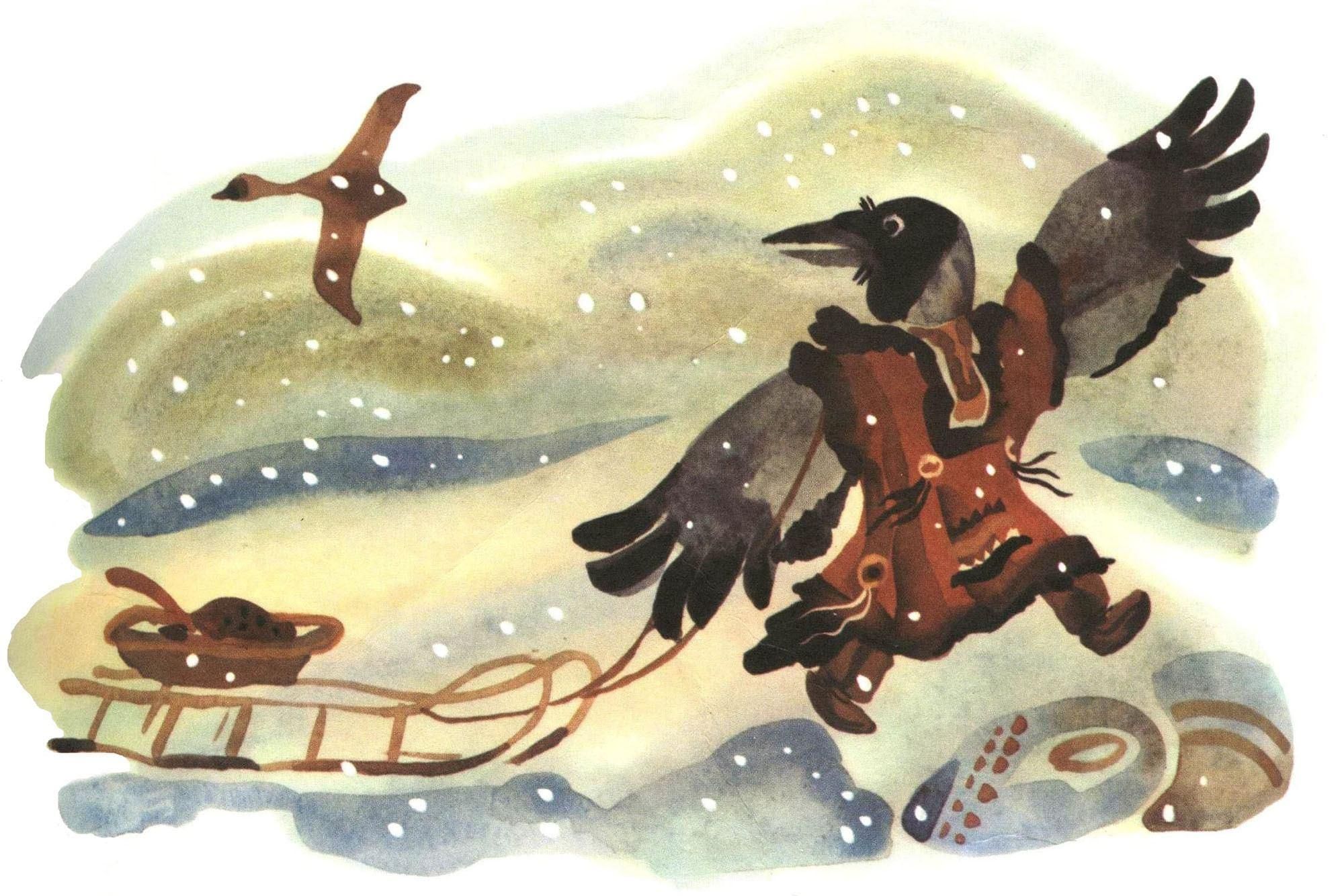 Чукотский ворон кутх иллюстрации. Эскимосская сказка ворон. Эскимосская сказка ворон. Легенды камчатки ворон кутх. Чукотский ворон.