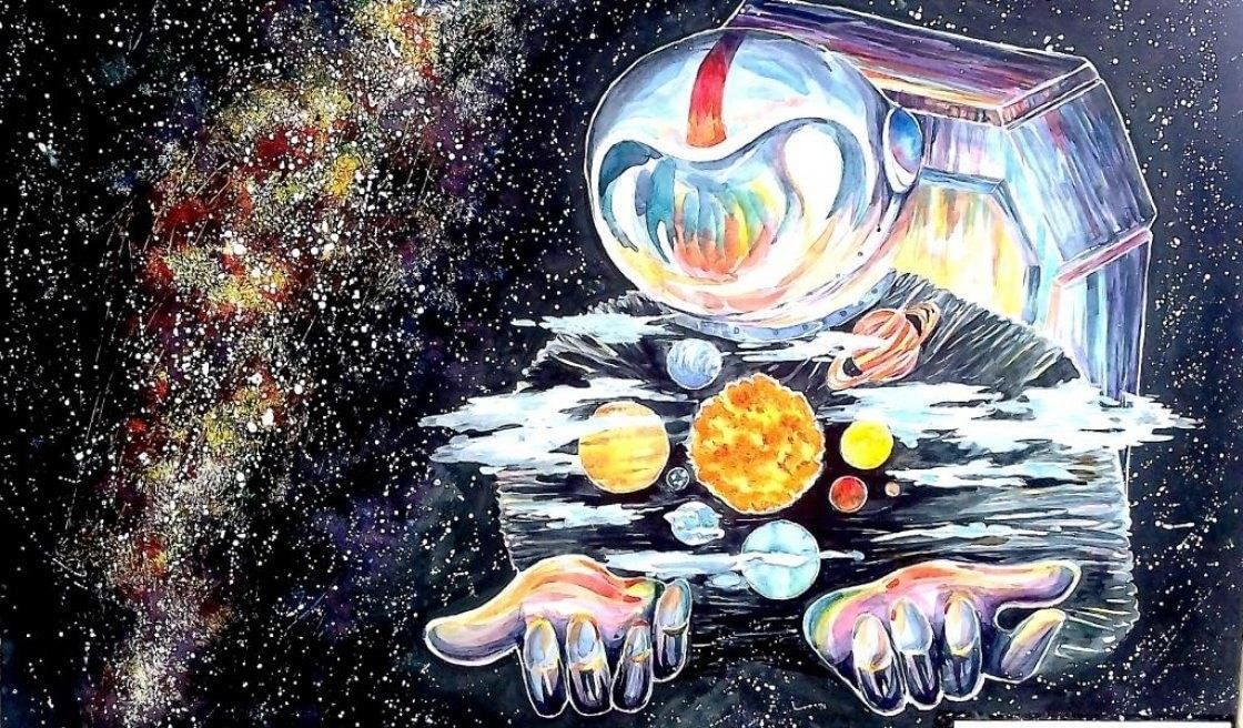 Рисунок космические просторы