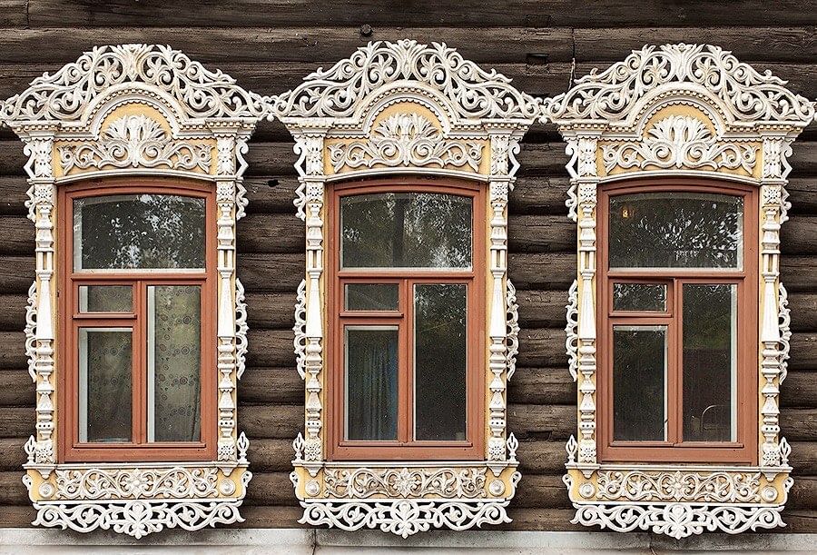 Резные окна фото