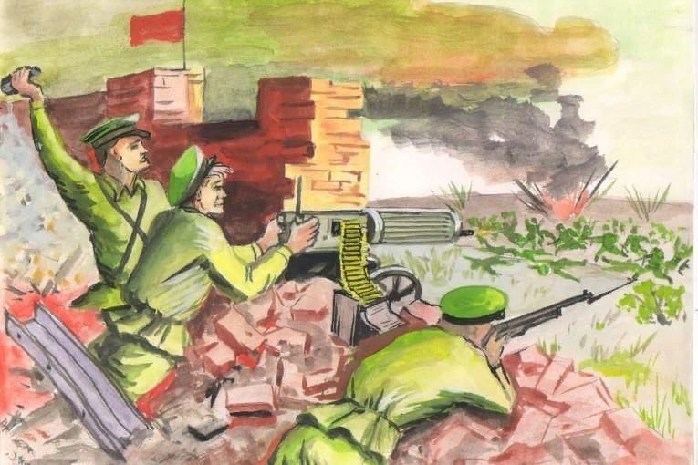 Рисунки о вов для детей