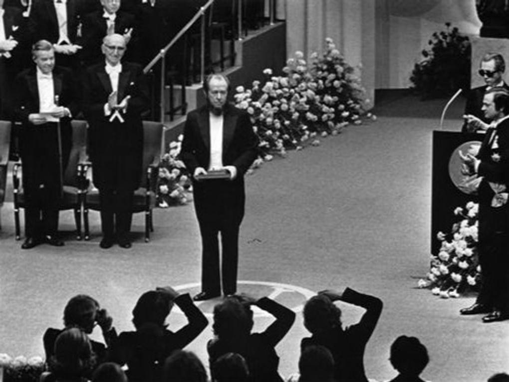 Александр Солженицын на церемонии вручения Нобелевской премии. 10 декабря 1974. Стокгольм, Швеция. Фотография: solzhenitsyn.ru