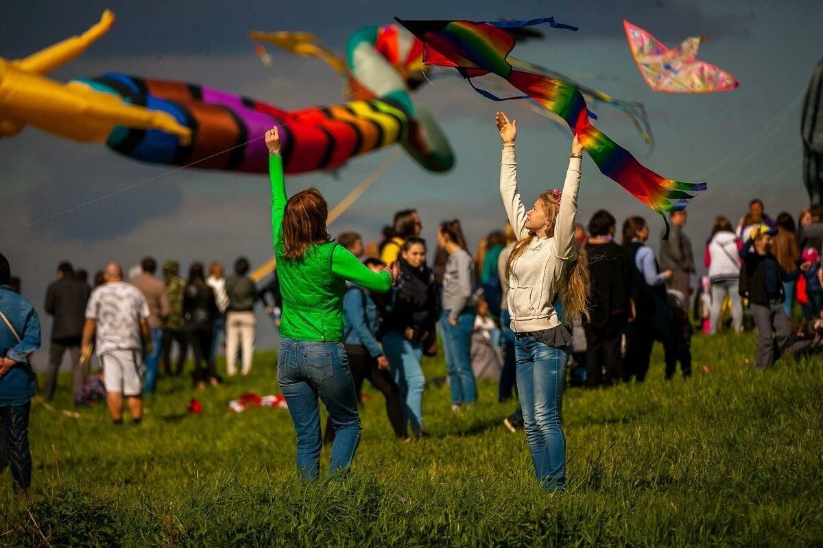 Фото с фестиваля воздушных змеев