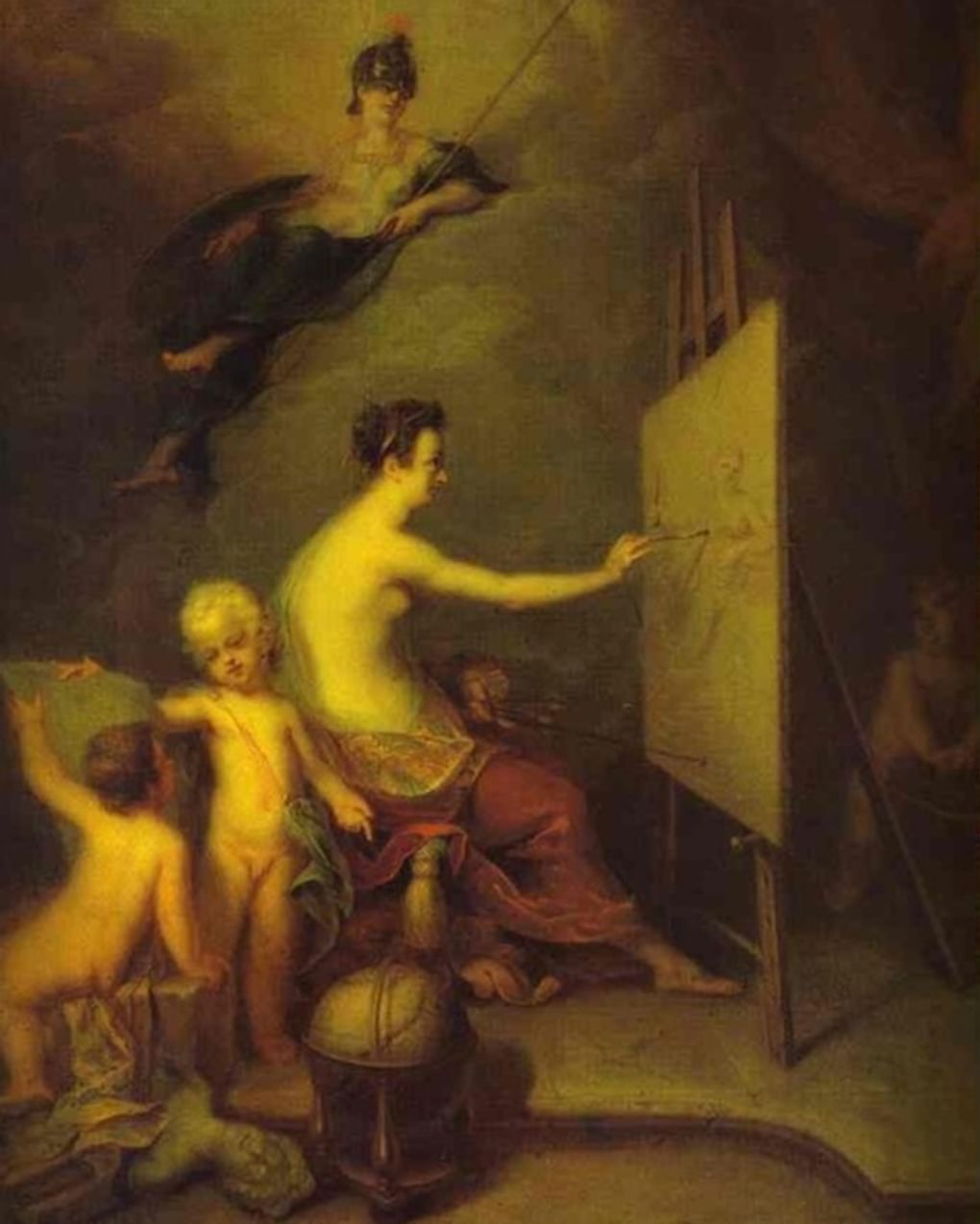 Андрей Матвеев. Аллегория живописи. 1725. Государственный Русский музей, Санкт-Петербург