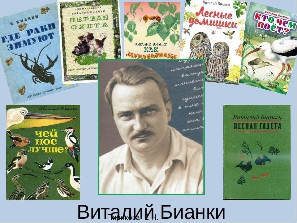 Фото виталия бианки писателя Книжная выставка "Лесные полянки Виталия Бианки" 2024, Салават - дата и место пр