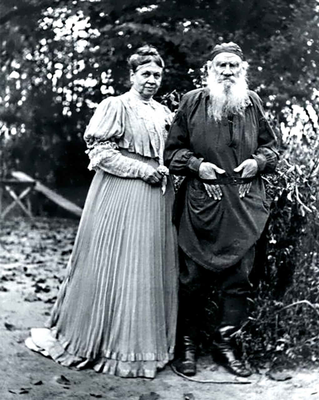 Лев Толстой с женой Софьей. Изображение: regnum.ru