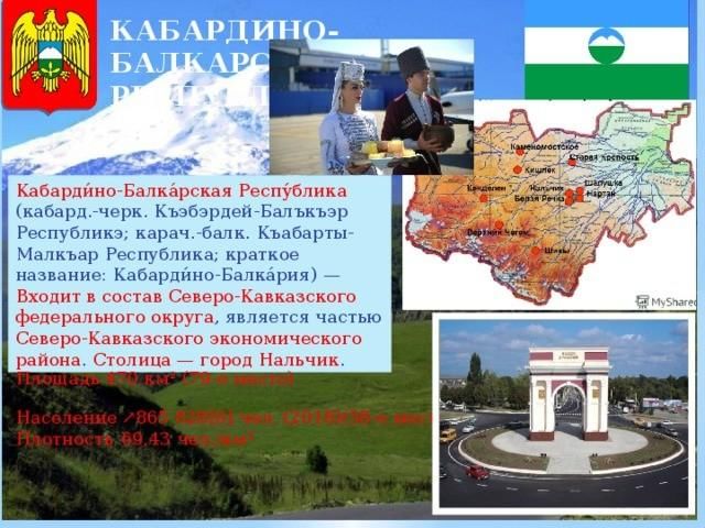 Презентация на тему мой край кабардино балкария