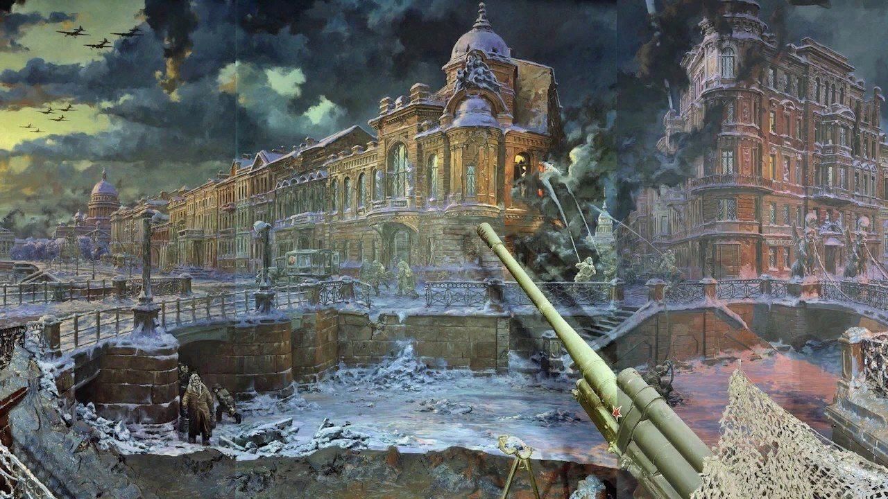 Картина блокада ленинграда