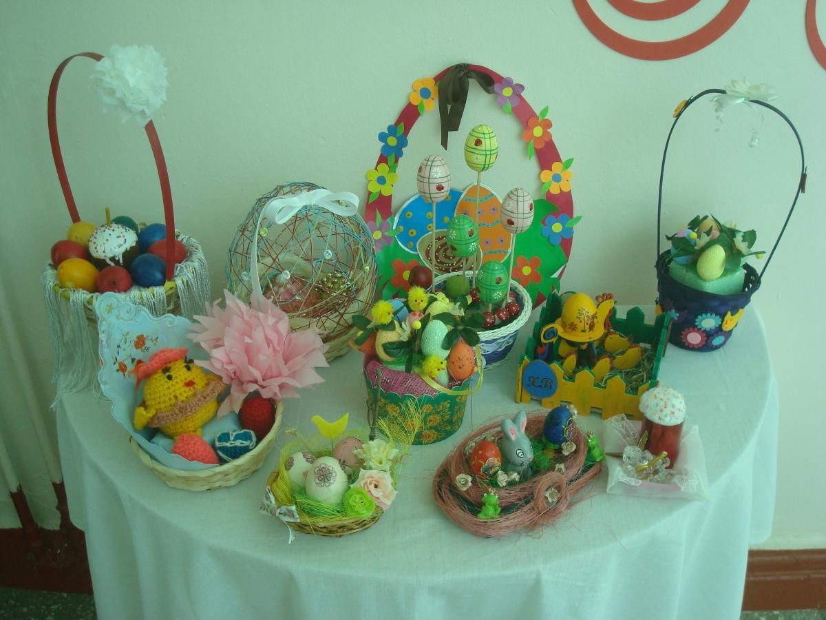 Выставка пасхальных яиц в детском саду
