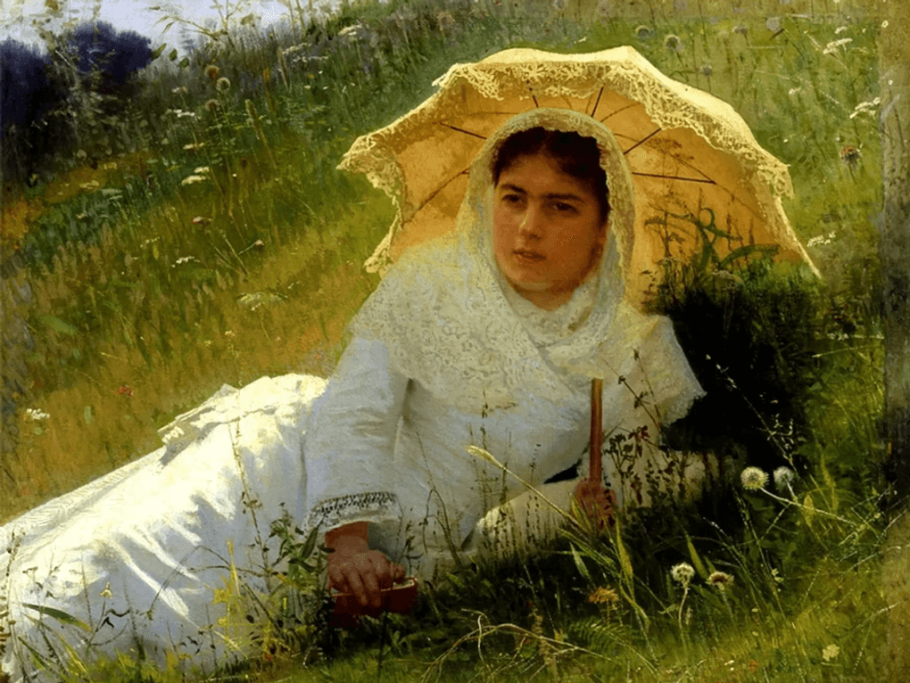 Иван Крамской. Женщина под зонтиком (В полдень). 1883. Нижегородский государственный художественный музей, Нижний Новгород
