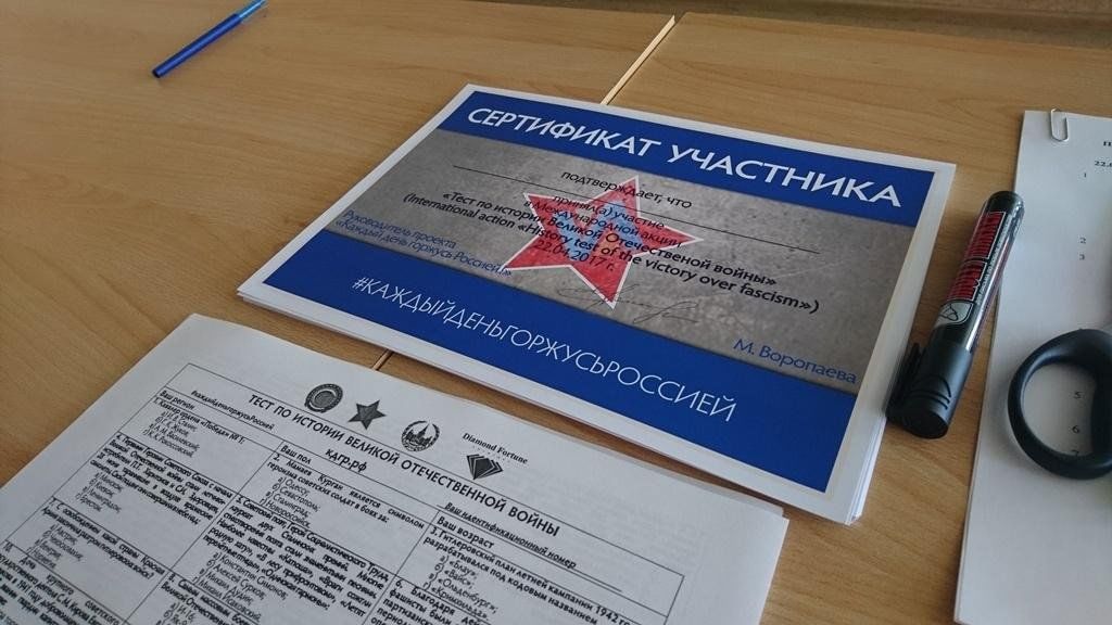 Всероссийском тесте по истории. Тест по истории ВОВ.