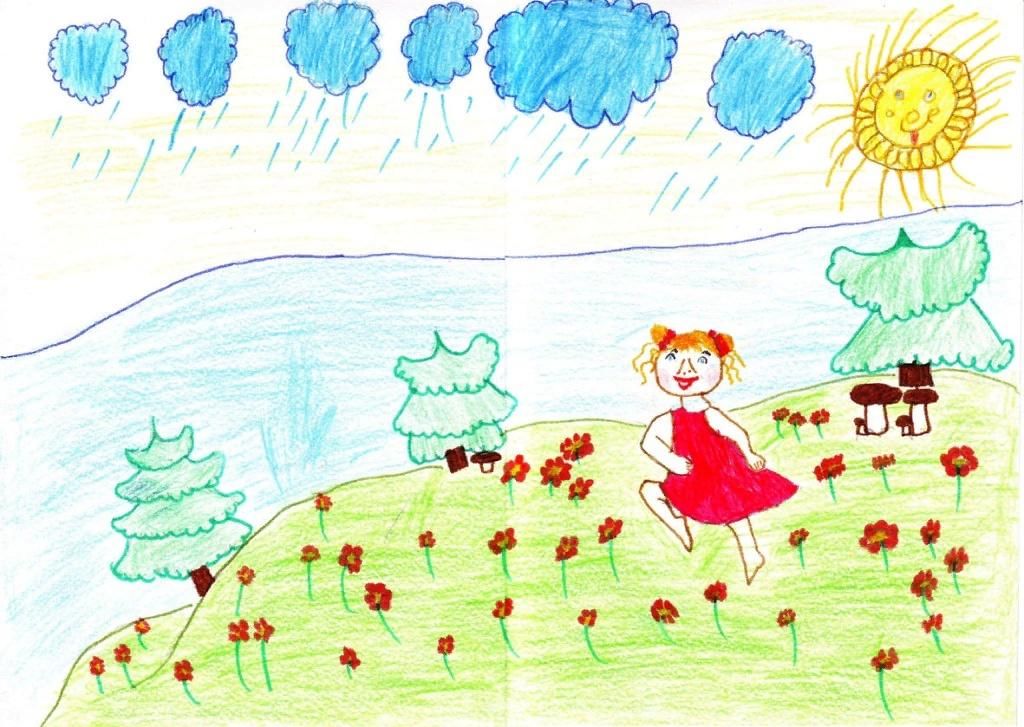Рисовать рисунок на тему лето