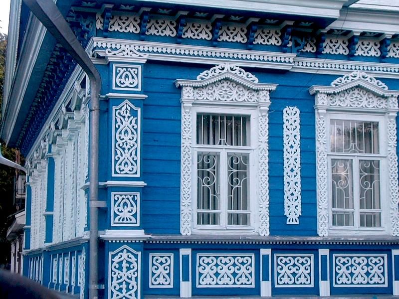 Резные деревянные дома фото