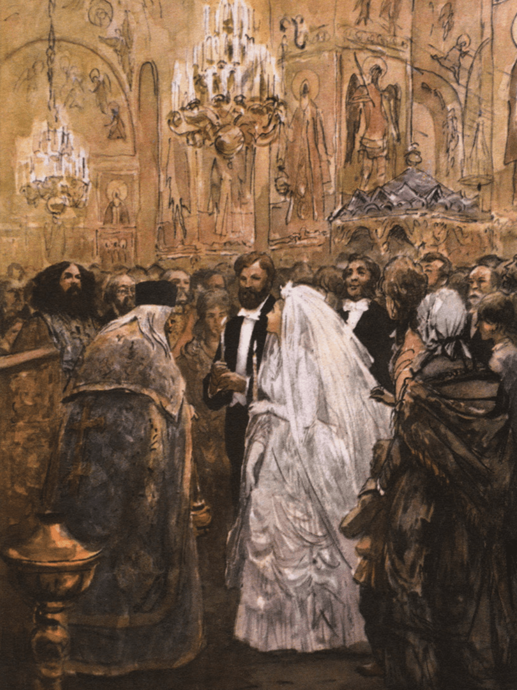 Орест Верейский. Иллюстрация к роману Льва Толстого «Анна Каренина». Москва: Издательство «Правда», 1984
