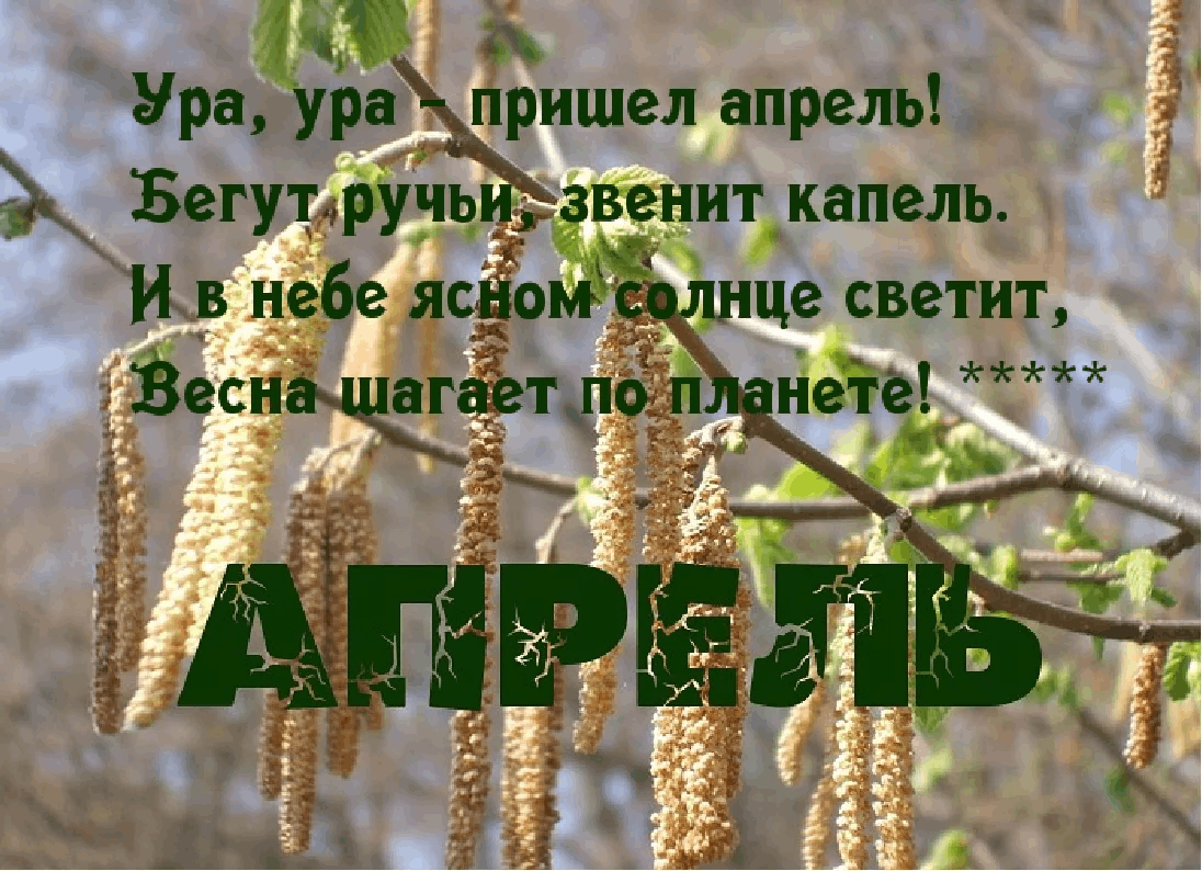 Открытки апрель