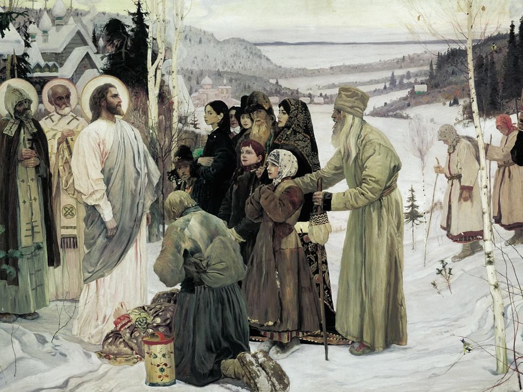 Михаил Нестеров. Святая Русь (фрагмент). 1905. Государственный Русский музей, Санкт-Петербург