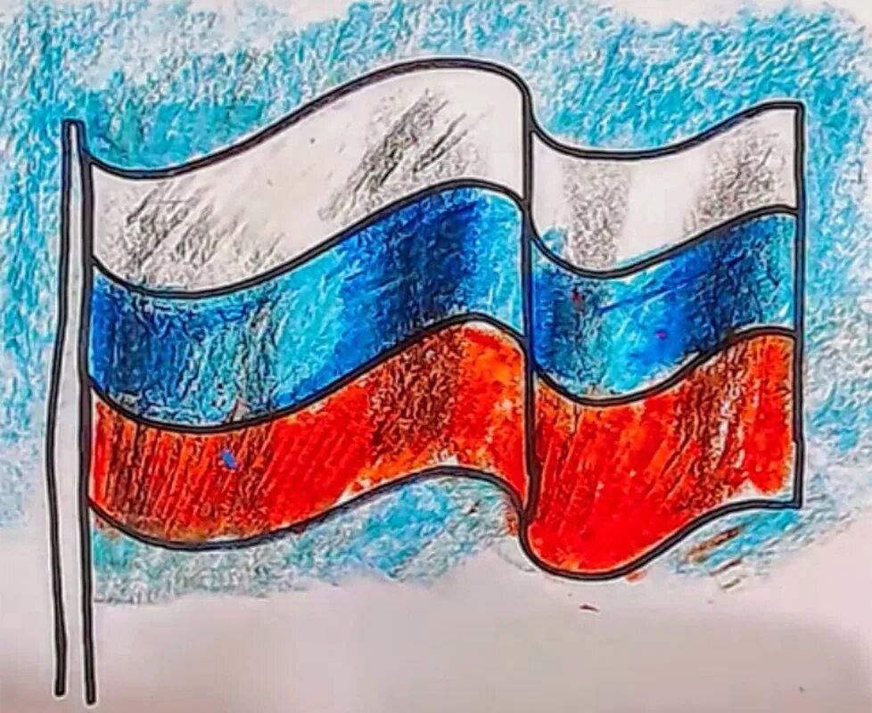 Как рисуется флаг россии фото