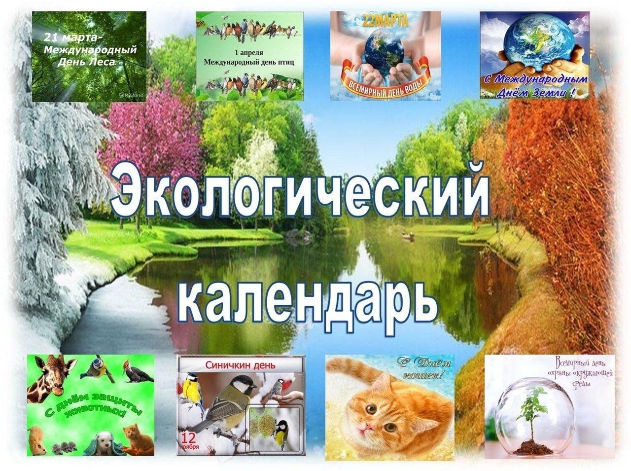 Календарь эколога на 2025г Экологический календарь "Экология в датах" 2024, Нижнекамский район - дата и мес