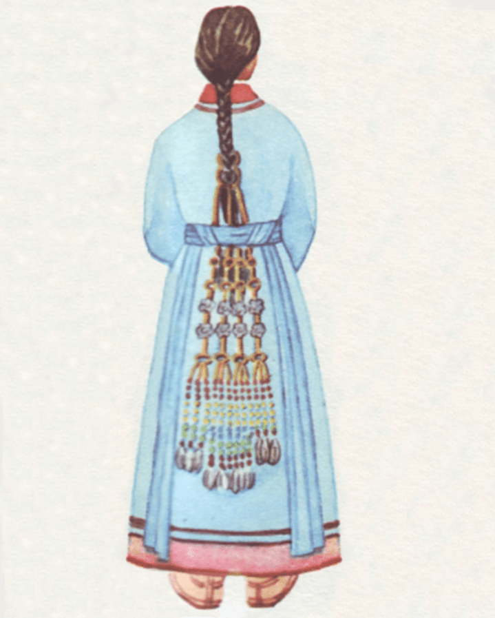 Костюм алтайцев национальный рисунок