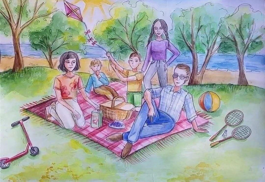 Рисунок хобби моей семьи