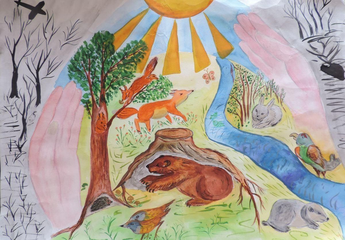 Живая планета 5 класс. Рисунок на тему природа. Мир природы глазами детей. Экологический рисунок. Экологический плакат.