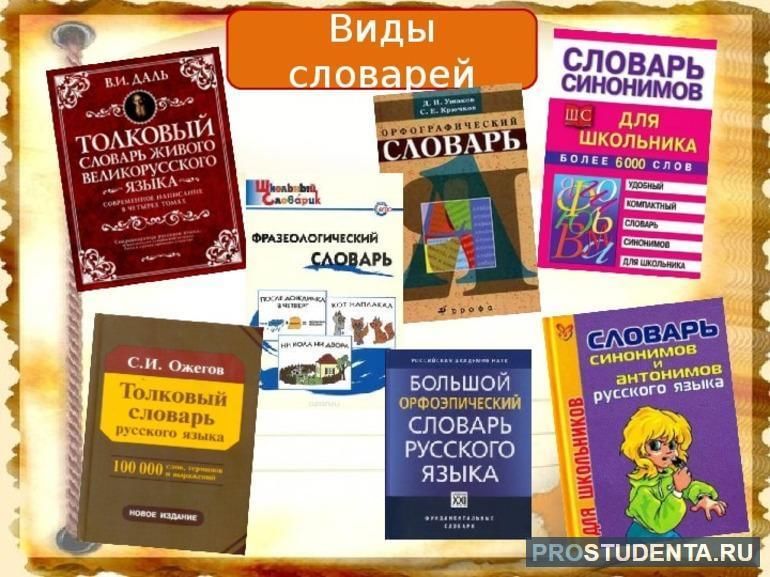 Проект какие бывают словари 2 класс