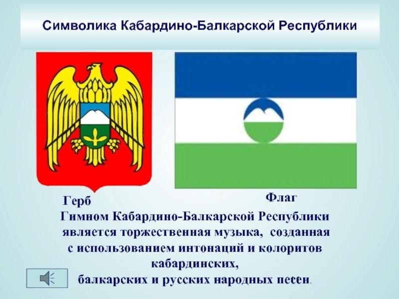 Кабардино балкарская республика это какой регион. Символы Кабардино-Балкарской Республики. Кабардино-Балкарская Республика флаг и герб. Государственный флаг Кабардино Балкарской Республики.