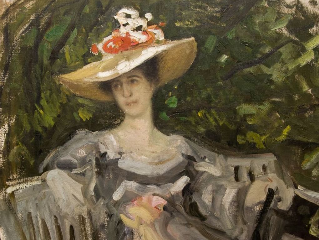 Константин Коровин. Портрет Марии Тенишевой (фрагмент). 1899. Смоленский государственный объединенный исторический и архитектурно-художественный музей-заповедник, Смоленск