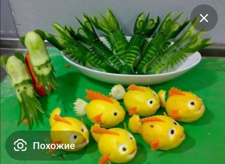 Поделки из овощей и фруктов своими руками | Клуб Увлечённых Мам