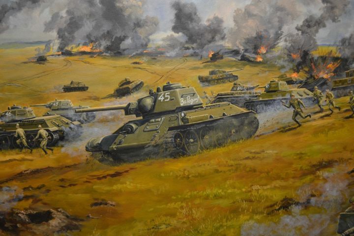 Рисунок битва танков