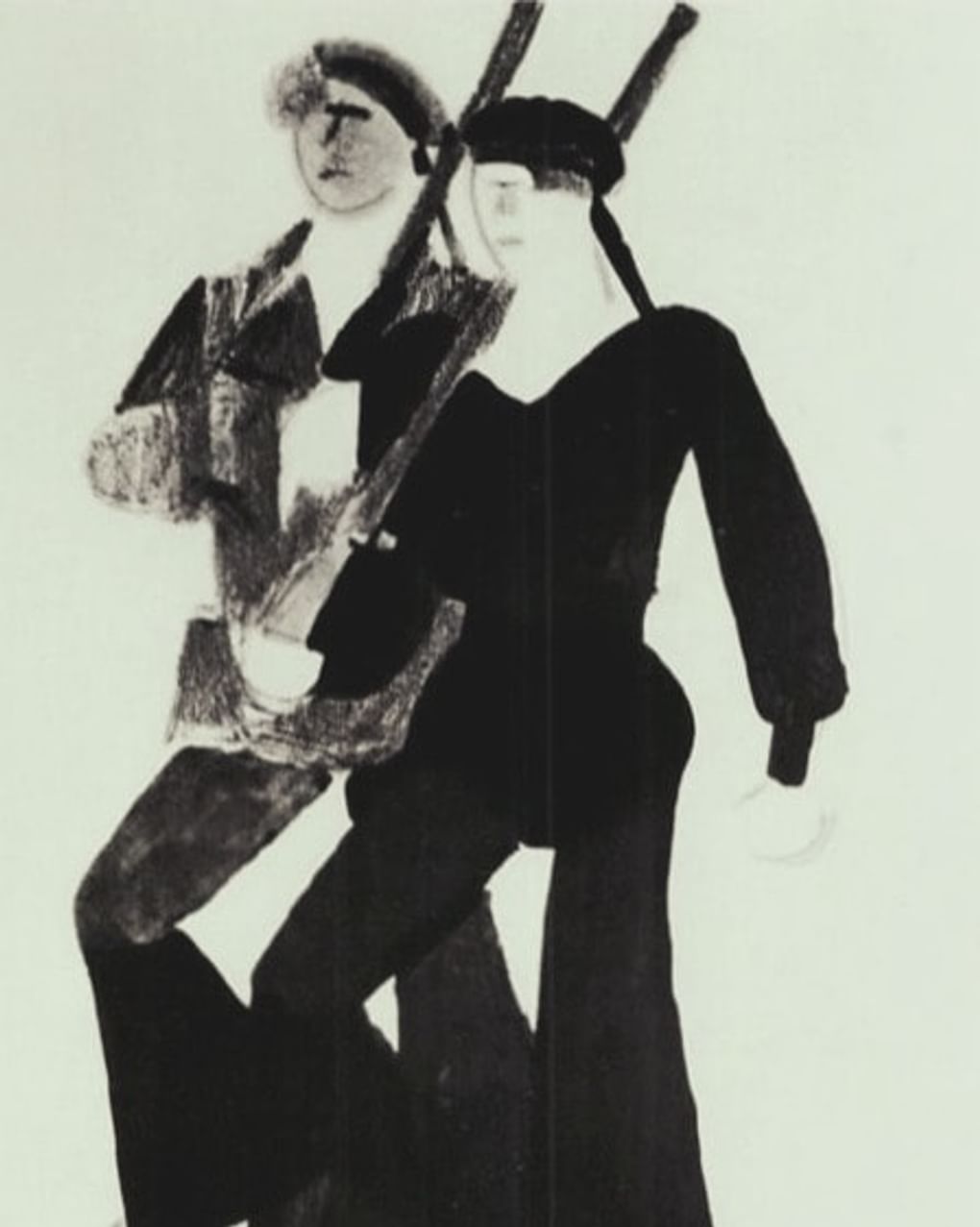 Владимир Лебедев. Два матроса (фрагмент). Из серии «Панель Революции». 1922. Изображение: pinterest.ru
