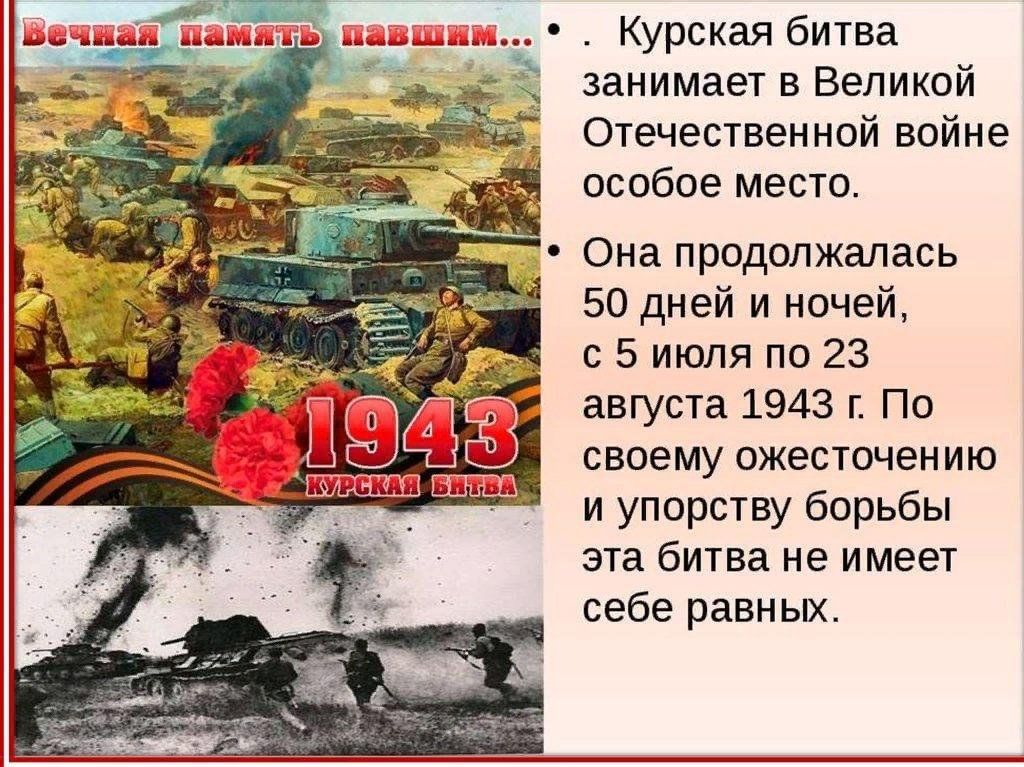 Исследовательский проект курская битва