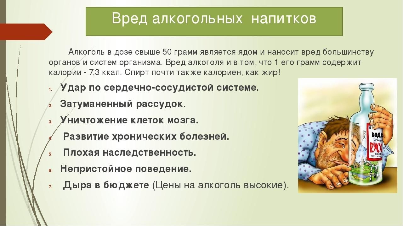 Проект 9 класс на тему вред алкоголя