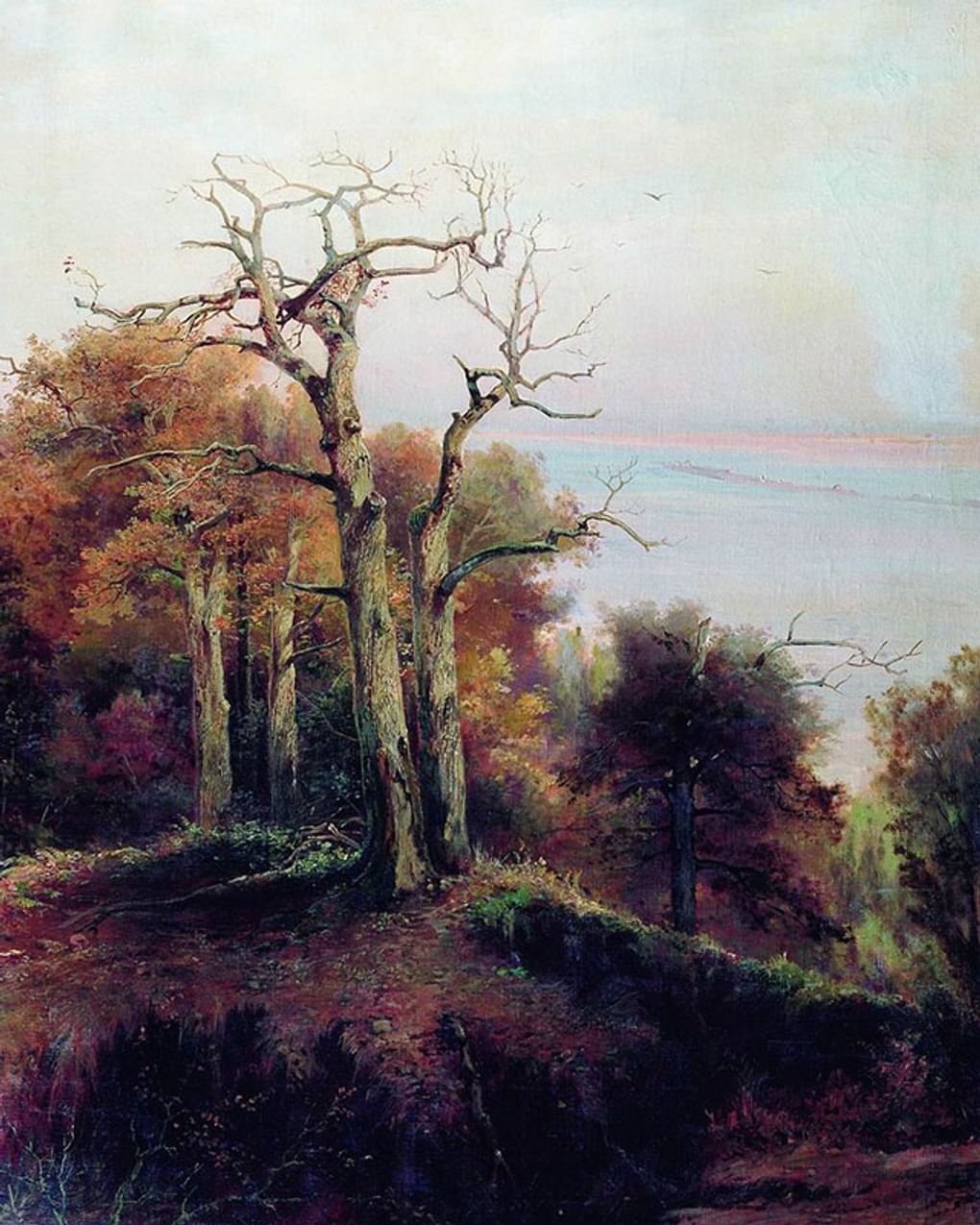  Алексей Саврасов. Проклятое место (фрагмент). 1872. Государственный музей-заповедник «Ростовский кремль», Ростов, Ярославская область