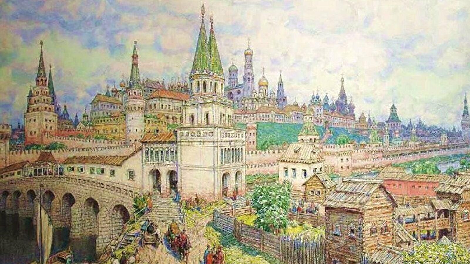 деревянный кремль в москве картинки